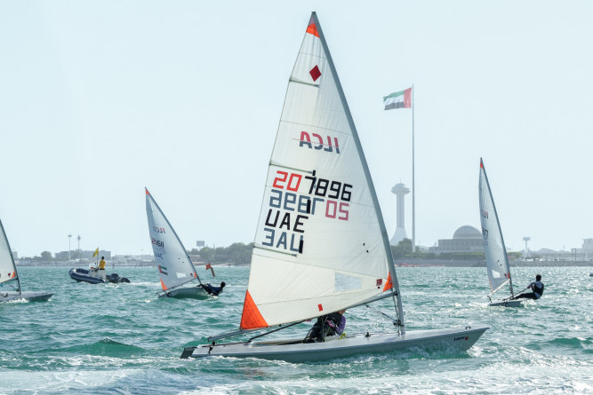 Abu Dhabi ILCA 4 team departs for Ras Al Hadd in the Sultanate of Oman to hold a training camp in preparation for upcoming events