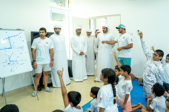 Sheikh Mohammed bin Sultan Al Nahyan Visits Nokhatha Abu Dhabi Summer Program