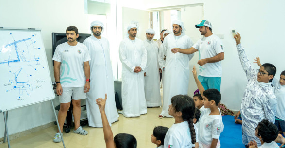 Sheikh Mohammed bin Sultan Al Nahyan Visits Nokhatha Abu Dhabi Summer Program