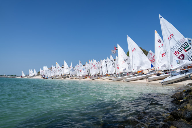 One hundred sailors will create a spectacular maritime scene off the Abu Dhabi Breakwater in the UAE Sailing Championship next Saturday