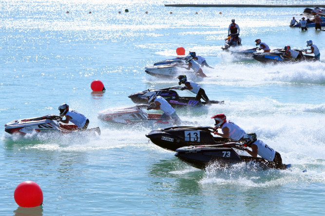 Launch of the second round of the UAE International Jet Ski Championship on the Abu Dhabi Corniche, November 15–16.