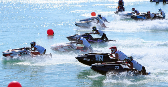 Launch of the second round of the UAE International Jet Ski Championship on the Abu Dhabi Corniche, November 15–16.