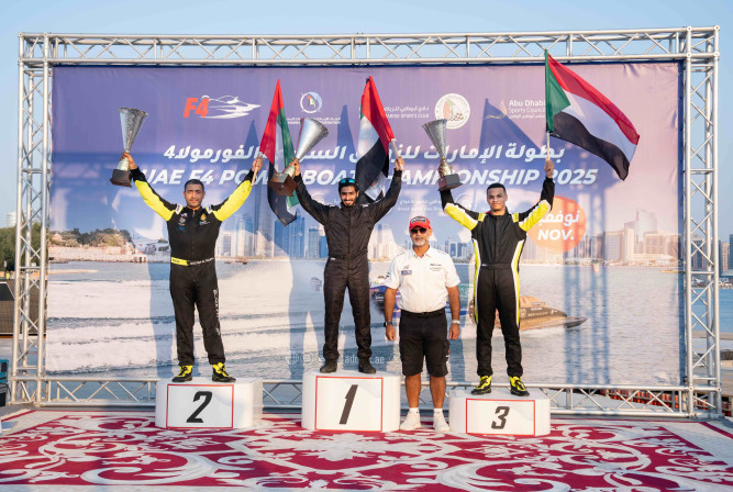 Salem Al Yafei crowns the second round of the Formula 4 Championship in Abu Dhabi