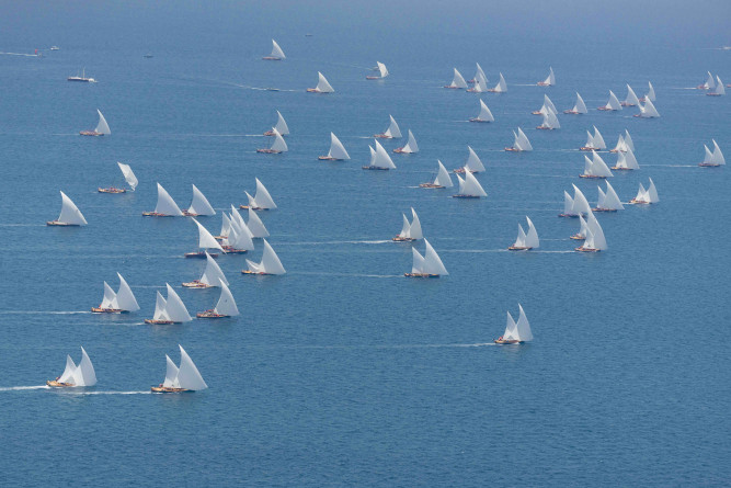 The "Abu Al-Abyad" sailing race will start tomorrow for a distance of 30 nautical miles
