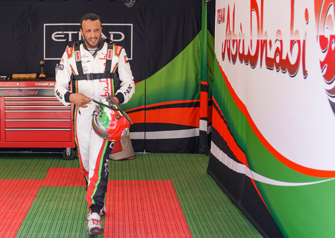 Al-Qamzi enters a camp in Italy in preparation for the Macon round of the Formula 1 World Championship