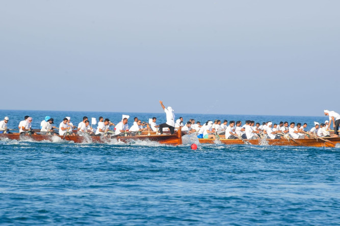 Conclusion of the first stage of the Delma Heritage Rowing Boat Race