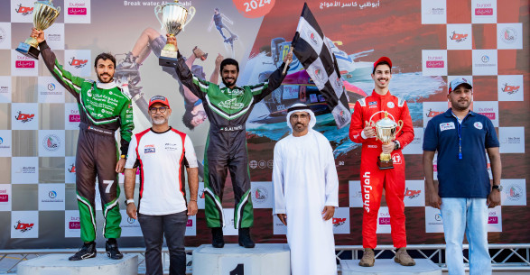 Al-Yafei secures first place in the UAE Formula 4 Powerboat Championship.