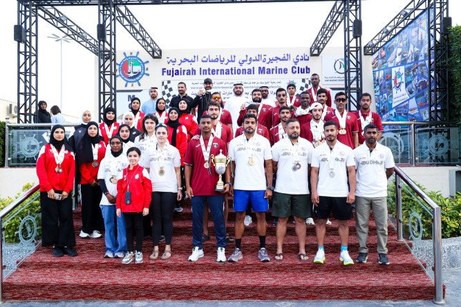 Abu Dhabi Team Secures Top Positions at the UAE Modern Rowing Championship in Fujairah